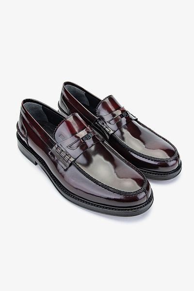 Valmenti Cologne Men's Burgundy Genuine Leather Loafers