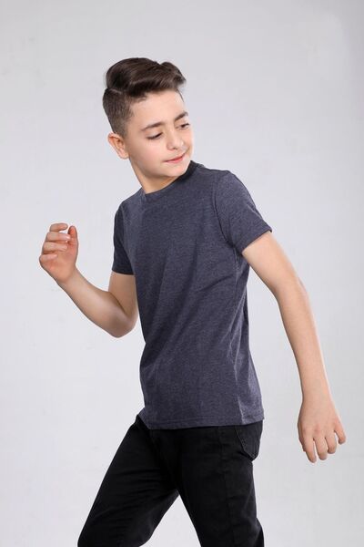 MORNIO Tricou de bază cu mânecă scurtă, 100% bumbac, neimprimat MRN 250102 VF