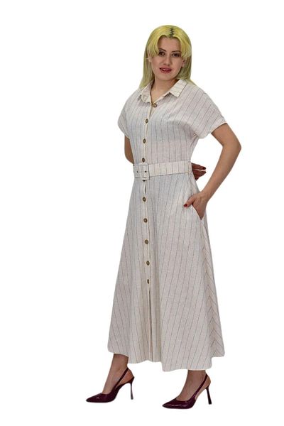 Woow Rochie de damă cu mânecă scurtă din in BGL-ST03722