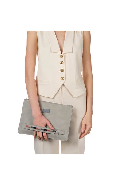 Happy-Nes Lunar Mist - Stone Gray Handbag