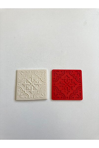 Volala بلاط باروكي 4 - ختم سيراميك وبوليمر كلاي 7x7 سم