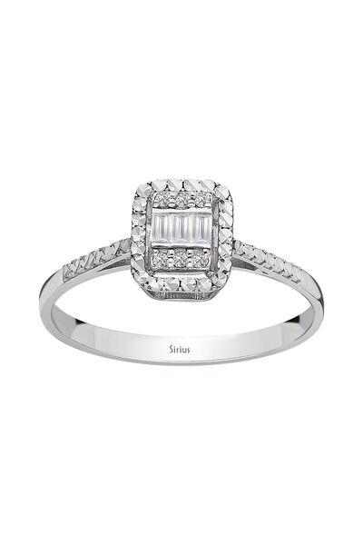 Sirius Pırlanta 0,30 Karat Efektli Baget Pırlanta Yüzük 0647r0010
