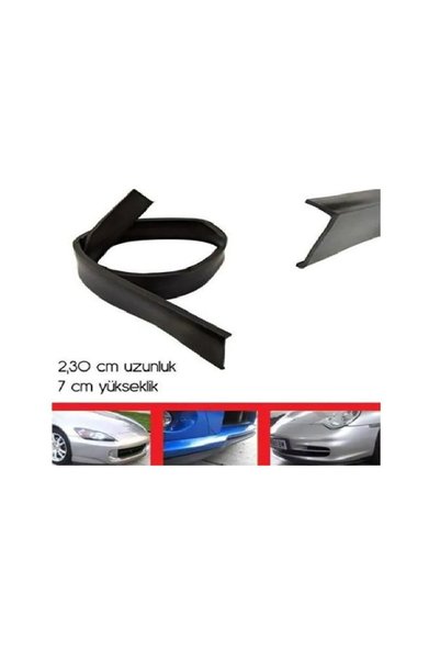 point marketing Peugeot 207 Uyumlu Düz Ez Lip Ön Tampon Altı Ek Siyah Lip