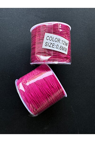 LİVZA BİJUTERİ Paraşüt İpi 0,6 mm 50 mt Fuşya (1 Bobin)