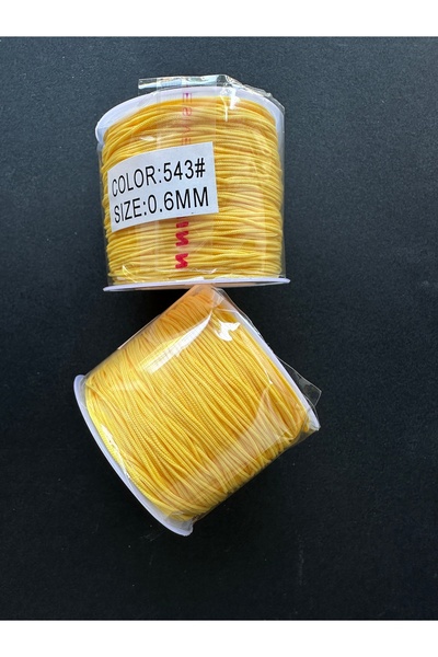 LİVZA BİJUTERİ Paraşüt İpi 0,6 mm 50 mt Sarı (1 Bobin)