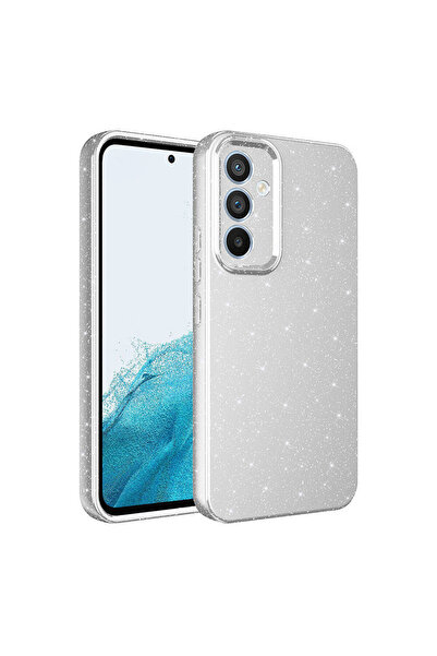 Gpack Samsung Galaxy S23 FE Kılıf Koton Simli Silikon Arka Kapak Kamera Korum...