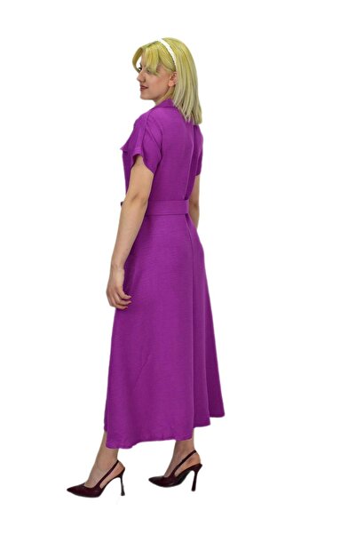 Woow Women's Belted Dress with Pockets - Ayrobin BGL-ST03776
