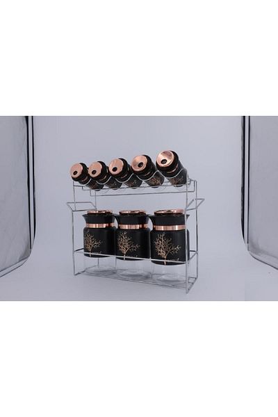 GUNES ZUCCACIYE 8-Piece Tree Patterned Spice Set - Tr-3745