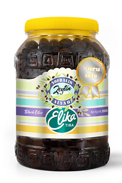 ELİKA Zeytin Kuru Sele Siyah Zeytin 2 Kg