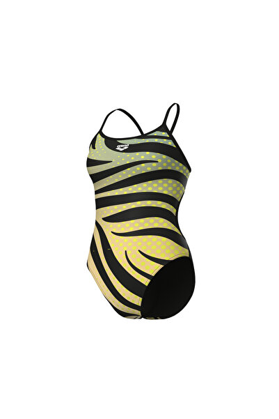 ARENA ARENA Women's Multi Stripes Tank Top Swimsuit - Lace Back Design