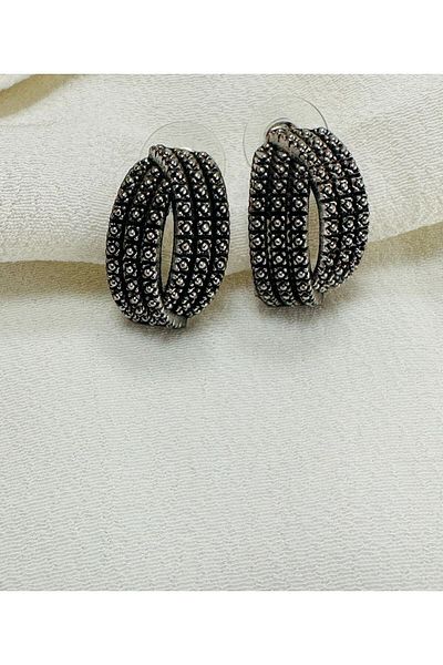 ÇELİKSİLVERTAKI Lightweight and Marcasite Look Dangle Earrings