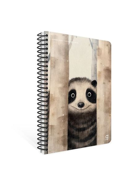 Gıpta Leaf Striped No. 80 Spral Notebook - Sneak Peek