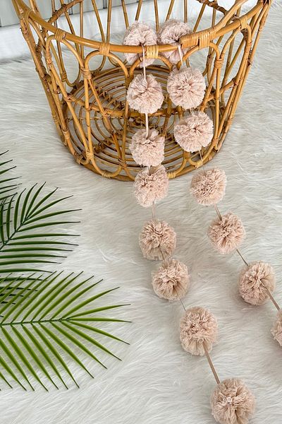 Pastelya Inline Camel Pompom Mini Pompom