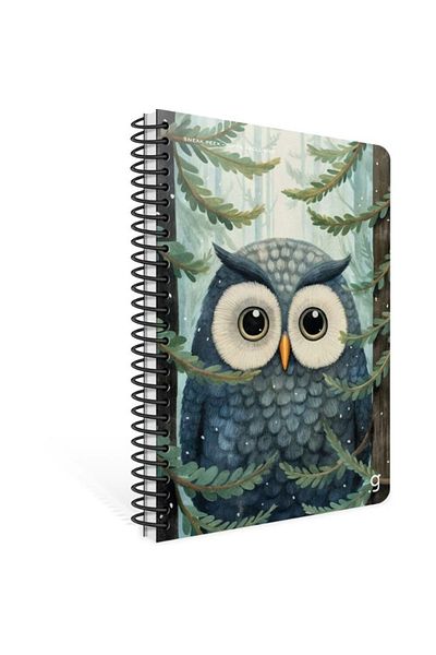 Gıpta Leaf Striped No. 80 Spral Notebook - Sneak Peek