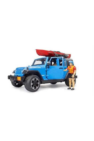 Bruder Jeep Wrangler U. Rubicon, Canoe and Driver Br02529