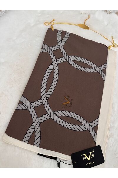 19V69 ITALIA Zincir Desen Şal