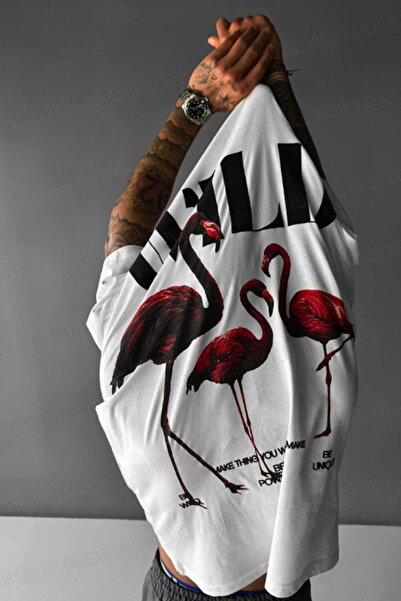 Teenage Millionaire Tricou casual oversize alb - cu imprimeu sălbatic pentru ...