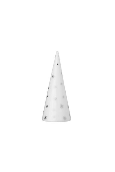 RADER 4'lü Küçük Dekoratif Kış Ormanı 9 Cm Gümüş