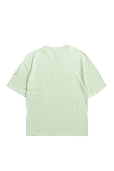 Eazy Co Eazy Water Green Unisex Oversize με στάμπα με κοντομάνικο μπλουζάκι Basic