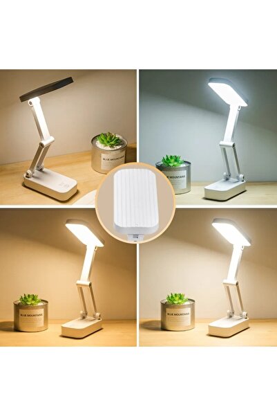BGZ STORE Masa Lambası Katlanabilir Taşınabilir 24 LED'li - 3 Farklı Aydınlatma Moduyla Pratik ve Şık