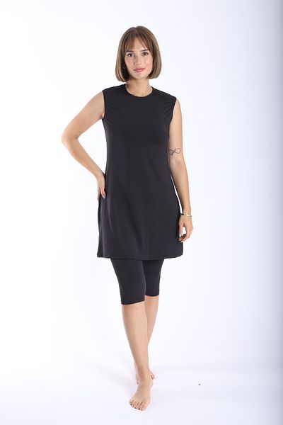 My-o Lycra Sleeveless Hijab Swimsuit - Solid Color Women's 38-52