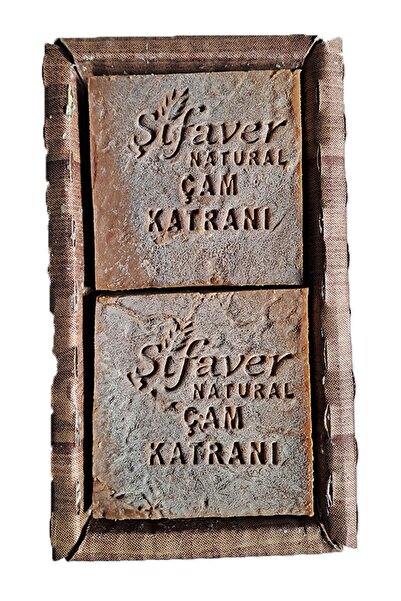ŞİFAVER Doğal ve El Yapımı Çam Katranı Sabunu 4 Adet 500gr Mantar Için