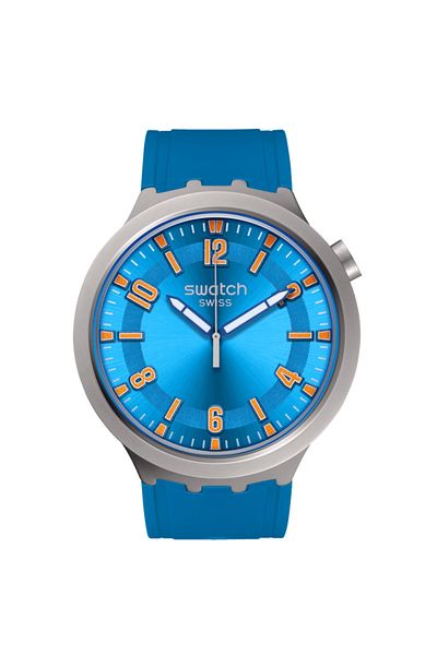 Swatch Men's Wristwatch SB07S115 - Swatch Blue In The Works
