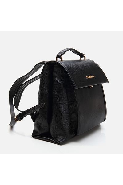 Hotiç Black Genuine Leather Women's Backpack