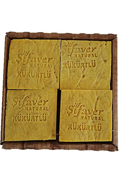 ŞİFAVER Doğal Ve El Yapımı Kükürt Sabunu 8 Adet 1 Kg Akne Sivilce Cilt Lekele...