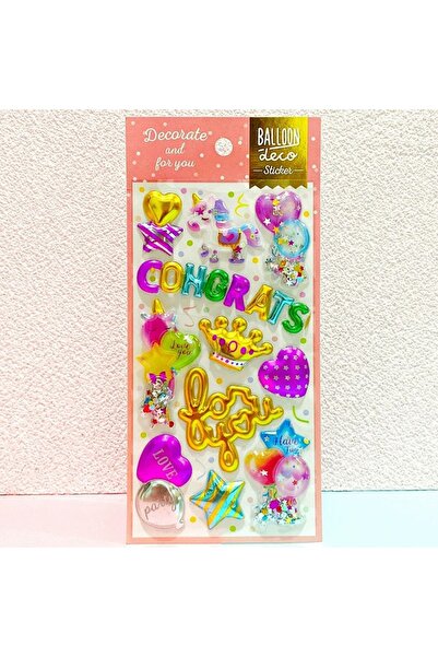 Bluokbeauty Decorativ pentru petrecerea de ziua de naștere - Model-11 Autocol...