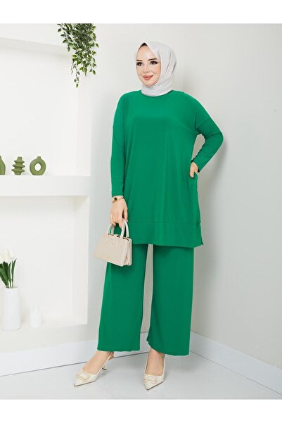 MODAMÜNASİP Very Stylish Almina Pocket Detailed Pants Suit with Its Most Beau...