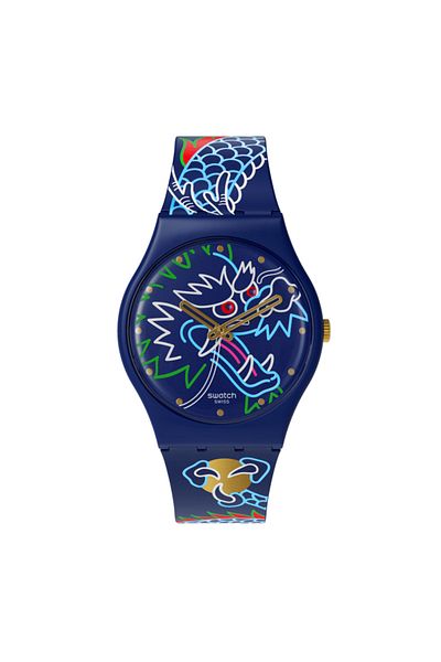 Swatch SO28Z125 Swatch Dragon In Waves - Wristwatch Design