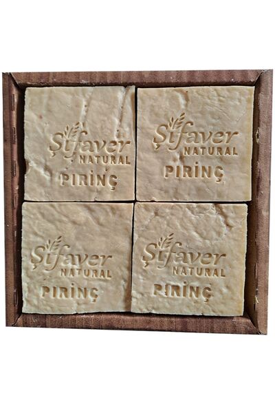 ŞİFAVER Doğal Ve El Yapımı Pirinç Tozu Proteini Sabunu 8 Adet1kg Özel Sandık ...