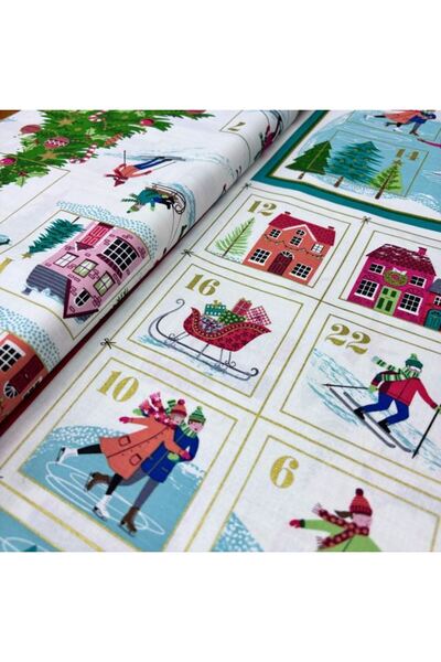 Bursa İpek MAKOWER-UK Panel Desen Patchwork Kırkyama Kumaşı 2464-1