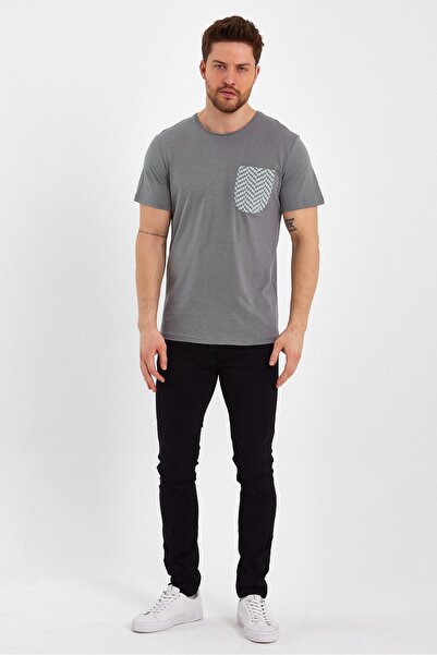 UOMOPARK 2601 Ανδρικό - Μπλουζάκι με τσέπες και κοντομάνικο