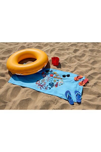 MoveBeach Desenli Çocuk Plaj Havlusu, Banyo Havlusu