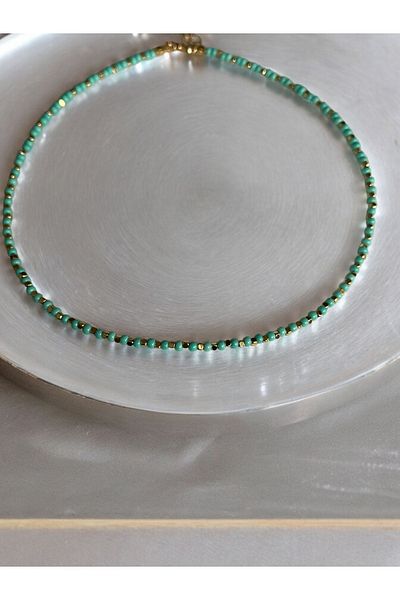 Brillo Sand Beads Necklace or Double Wrapped Bracelet