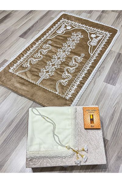 AYHANHOME 5 Piece Velvet Bride and Groom Set - Gift Dowry Holder, Bundle Holder