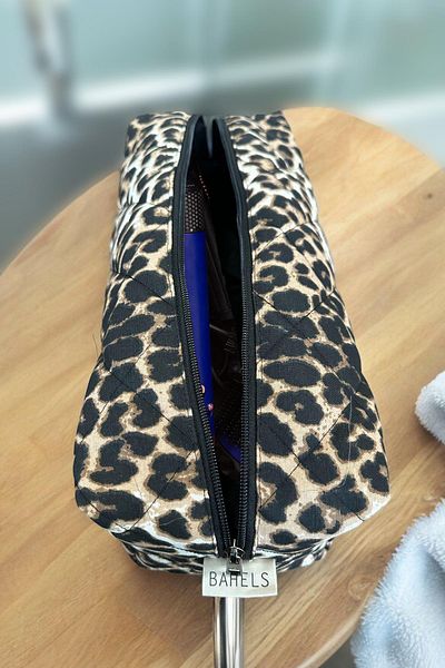 BAHELS Пътна чанта с размер XL за Viral Leopard All Hair Styling