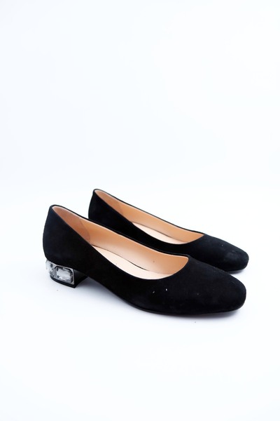 Tenau Ženske cipele na petu od prave kože