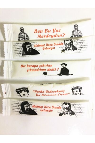 Tpack T-pack Yeşilçam Serisi Stick Şeker 3 Gr. X 3000 Adet