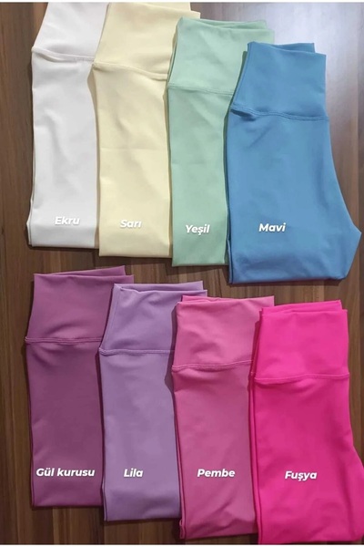 Genel Markalar Kadın Sarı Yüksek Bel Toparlayıcı Şort Tayt