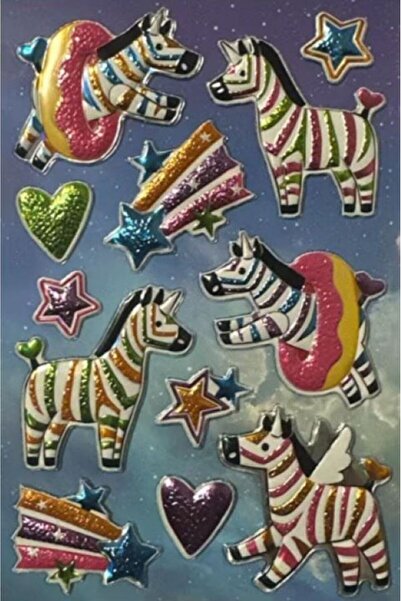 Bluoksweet Zebra uzorak reljefna nalepnica za telefon PC zabava za decu