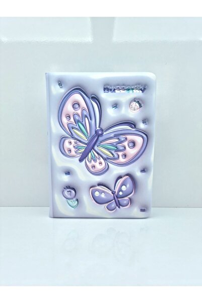 Mikro puffy pofuduk not defteri 3D kabartmalı 12*18 96yp