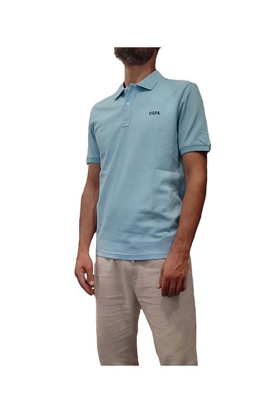 U.S. Polo Assn. Μπλουζάκι με γιακά πόλο ΗΠΑ - γαλάζιο, μέγεθος L, ST07532 - γαλάζιο μέγεθος L