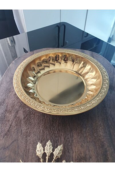LOVYCO Gold Detailed Presentation Storage & Fruit Plate 30 cm