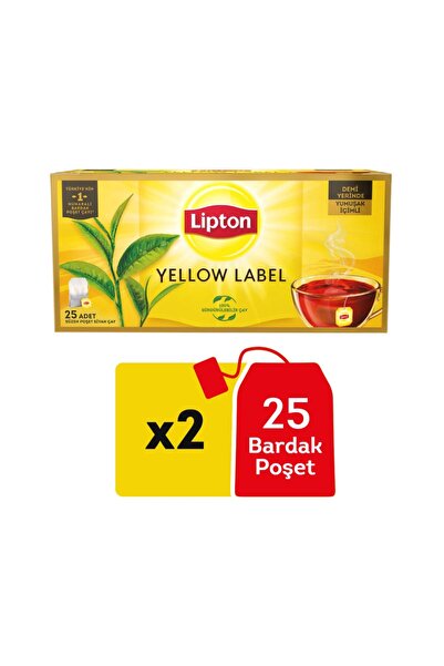 Lipton 2'li Lipton Yellow Label Bardak 25'li 50 Gr.