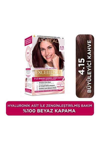 L'Oreal Paris L'Oréal Paris Excellence Creme 4.15 Büyüleyici Kahve Saç Boyası