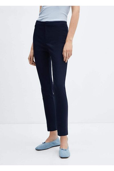 MANGO Woman Pantaloni skinny tăiați