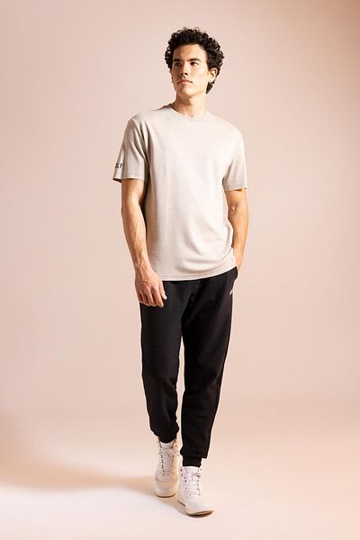 DeFacto Μπλουζάκι Premium Regular Fit Crew με κοντό μανίκι Z9346az23sp